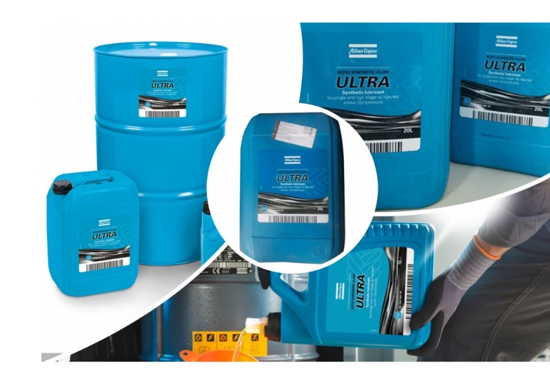 Синтетическое масло Atlas Copco.