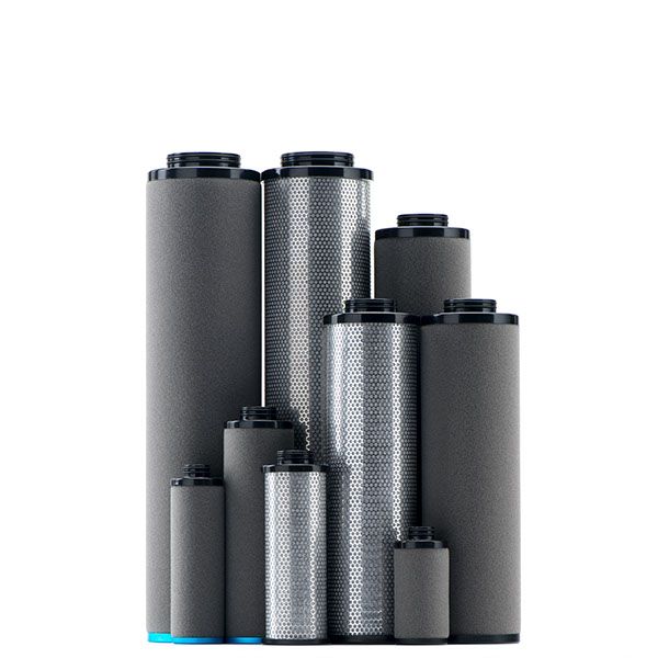 Картриджи, фильтроэлементы различных размеров для воздушных фильтров Атлас Копко.