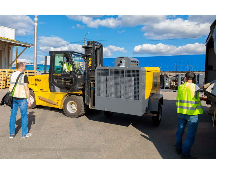 Ремонт компрессоров. Контроль погрузки компрессора на автомашину.