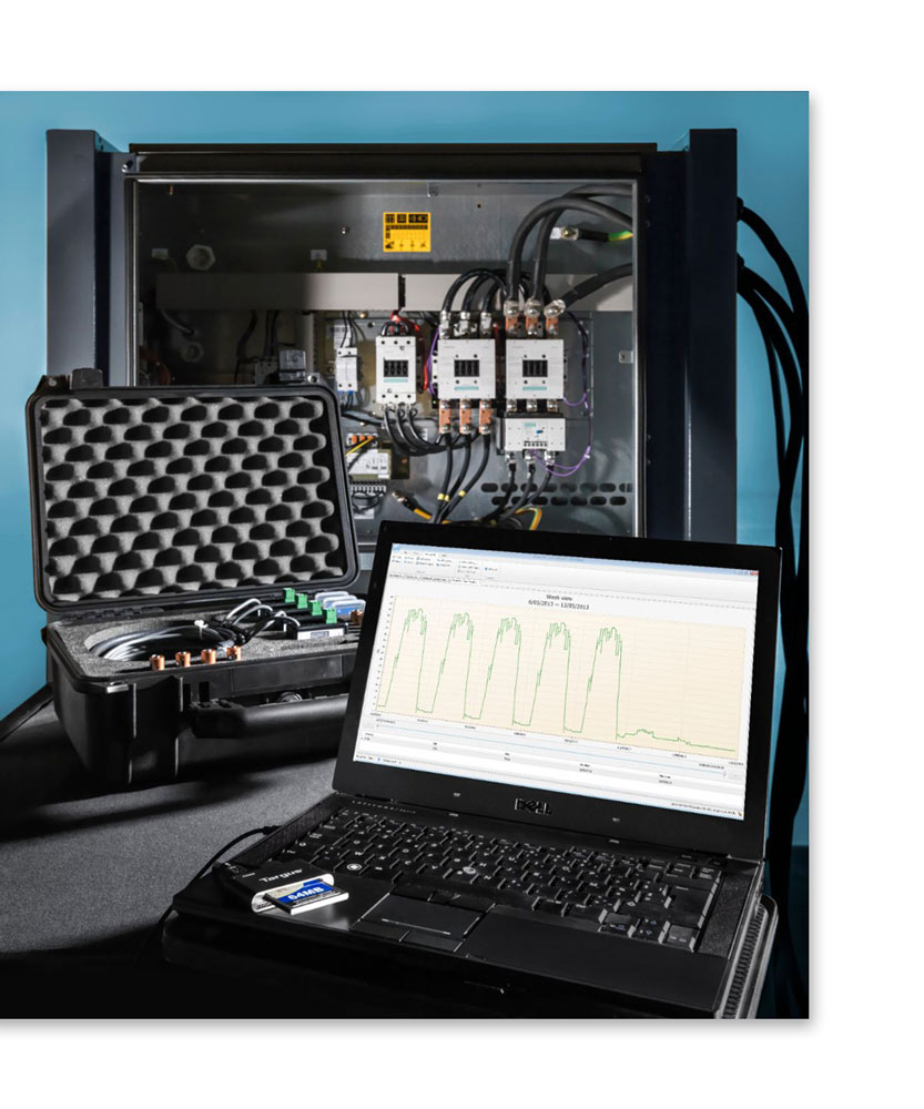 Измерение эффективности производительности компрессора.