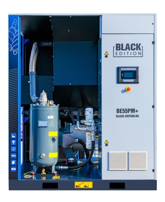 Винтовой воздушный компрессор Black Edition BE55PM+.
