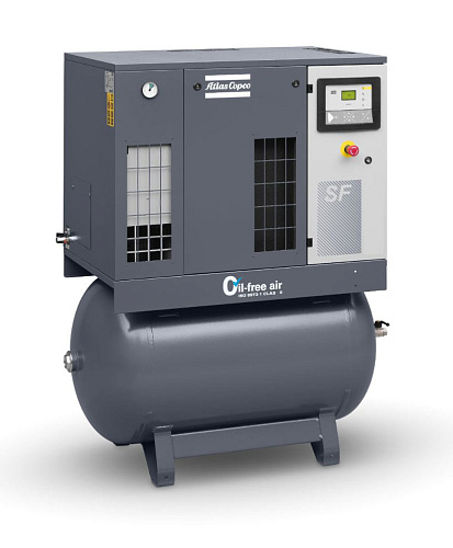 Atlas Copco компрессор SF6+ 8P Monoblock с Eleknronikon Atlas Copco компрессор SF6+ 8P Monoblock, спиральный, электрический, воздушный, безмасляный.