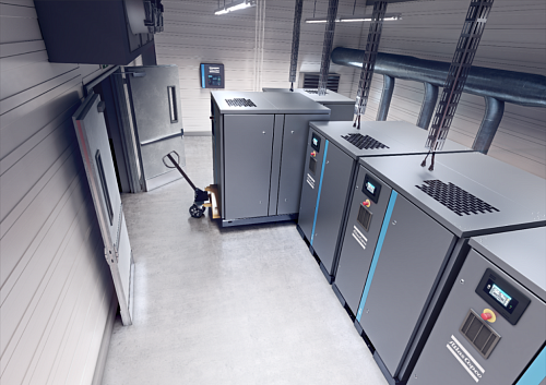 Atlas Copco ZS 4 VSD+ 75 Ротационная винтовая воздуходувка Atlas Copco ZS 4 VSD+ 75 1500