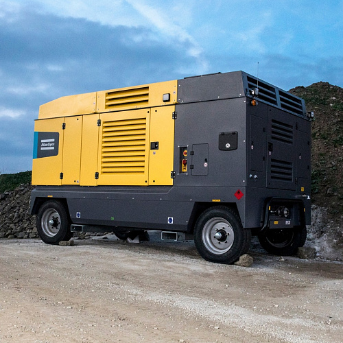 Компрессор Atlas Copco H 23. Дизельный передвижной компрессор повышенной мощности на раме Atlas Copco H 23.