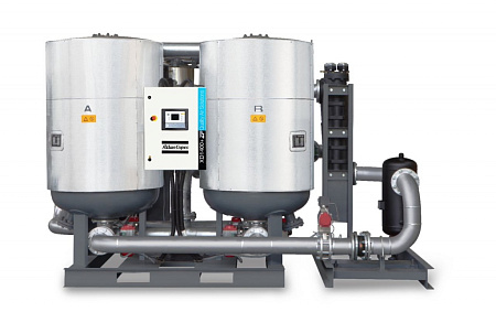 Осушитель воздуха Atlas Copco XD 1800+. Адсорбционный осушитель воздуха Atlas Copco (Атлас Копко) XD 1800+ с охлаждением без продувки используют тепло, вырабатываемое при сжатии, для регенерации адсорбента. Осушитель XD 1800+ не потребляет сжатого воздуха в процессе нагрева или охлаждения.