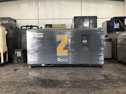 Atlas Copco ZR 110 - 10 FF. Высокотехнологичный, безмасляный, воздушный промышленный компрессор Atlas Copco ZR 110 - 10 FF со встроенным осушителем.