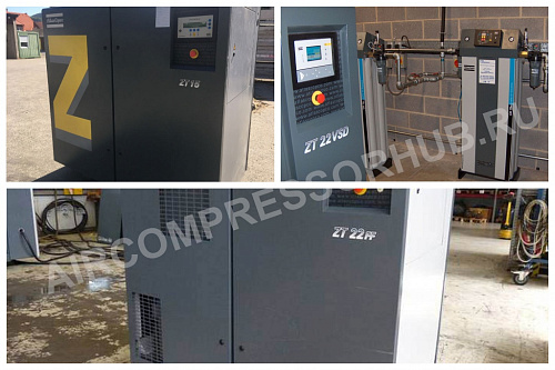 Atlas Copco ZT 30 - 7.5. Компрессор Atlas Copco ZT 30 - 7.5 с воздушным охлаждением.