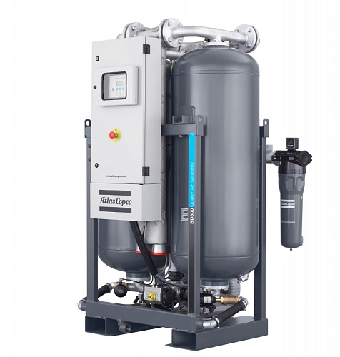 Atlas Copco BD 360. Адсорбционный осушитель воздуха Atlas Copco прогревом и продувкой серии BD 360, температура сжатого воздуха на входе: 35 °C/100 °F.
