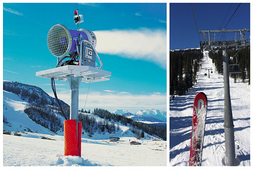 Поршневой компрессор Atlas Copco LE snow. Поршневой маслозаполненный компрессор Атлас Копко (Atlas Copco) LE5-7S SNOW,Power Pack. специально для производства снега.