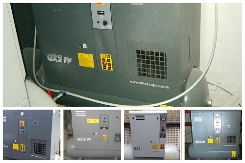 Atlas Copco GX2 10P CE Винтовой, маслосмазываемый компрессор с воздушным охлаждением Atlas Copco GX2 10P CE