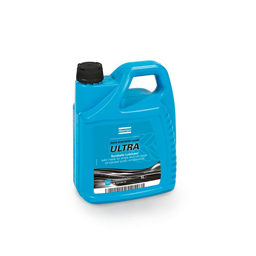 Roto Synthetic RS ULTRA 20л. Синтетическое масло Atlas Copco Roto Synthetic RS ULTRA 1630204120 для компрессоров серии GA, GX, GN, GR. Пластиковая канистра 20 литров. Диапазон температуры окружающей среды от 0 до +40 °C.