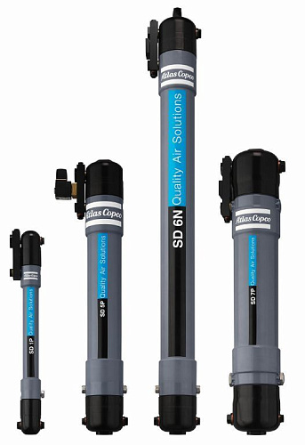 Atlas Copco SD 2P-7PC. Мембранные осушитель сжатого воздуха Atlas Copco SD 2P-7PC с фильтром предварительной очистки воздуха, для использования в интенсивных, тяжелых условиях.