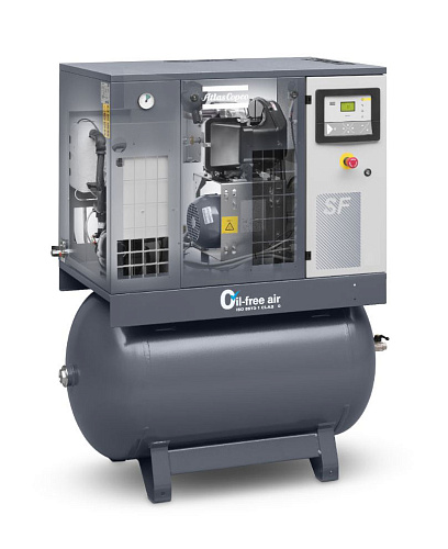 Atlas Copco компрессор SF6+ 10FF Monoblock с Eleknronikon Atlas Copco компрессор SF6+ 10FF Monoblock с Eleknronikon, спиральный, электрический, воздушный, безмасляный.