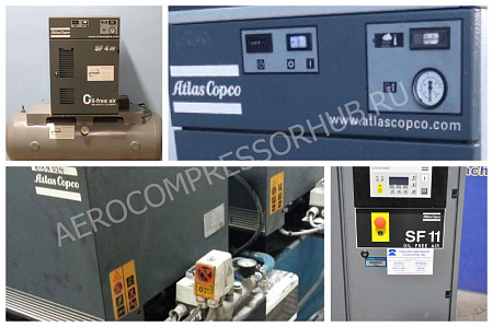 Спиральный компрессор Atlas Copco SF6 8P SKID TWIN 500l Спиральный компрессор Atlas Copco SF6 8P SKID TWIN 500l