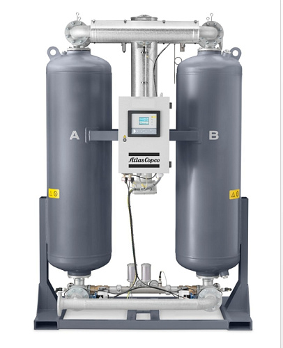 Осушитель воздуха Atlas Copco AD360. Адсорбционный осушитель сжатого воздуха Atlas Copco AD360. Осушитель горячей регенерации с продувкой серии AD использует сжатый воздух и теплоту от нагревателя.