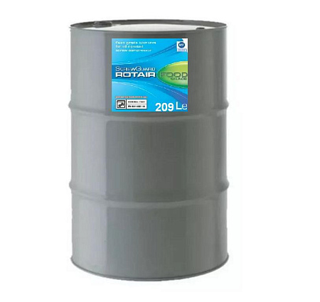 Rotair FoodGrade 1630082101. Масло компрессорное синтетическое Rotair FoodGrade 1630082101 209 л. для легкой и тяжелой промышленности. Диапазон температуры окружающей среды от -45 до +35 °C.