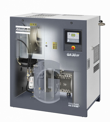 Atlas Copco компрессор GA30 13FF Atlas Copco компрессор GA30 13FF, винтовой, электрический, воздушный, маслозаполненный.