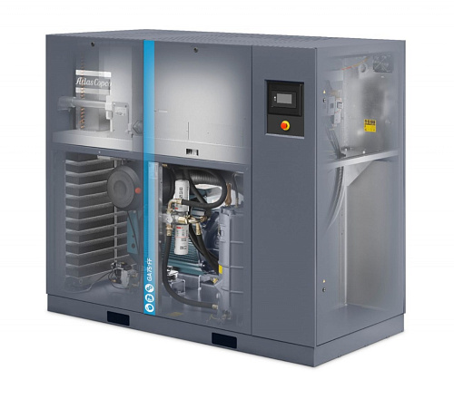 Atlas Copco компрессор GA75+ 10FF Atlas Copco компрессор GA75+ 10FF, винтовой, электрический, воздушный, маслозаполненный.
