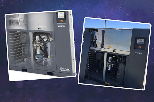 Atlas Copco компрессор GA75 10FF Atlas Copco компрессор GA75 10FF, винтовой, электрический, воздушный, маслозаполненный.