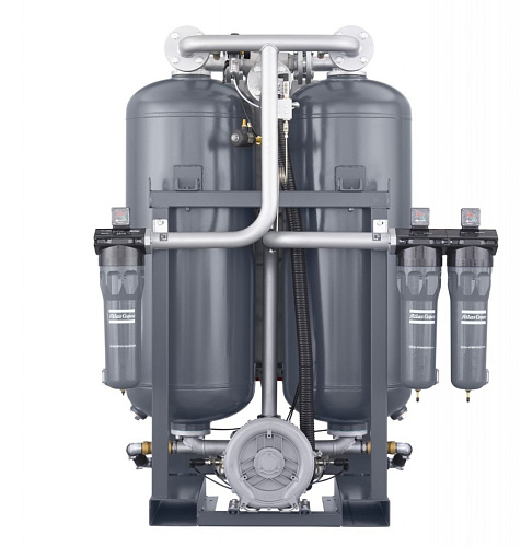 Atlas Copco BD 250+. Адсорбционный осушитель воздуха Atlas Copco с горячей регенерацией серии BD 250+ с точкой росы под давлением -40 °C и охлаждением продувкой.