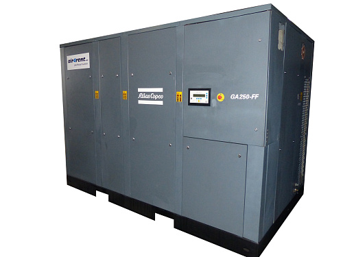 Atlas Copco компрессор GA250 10FF Twin Atlas Copco компрессор GA250 10FF Twin, винтовой, электрический, воздушный, маслозаполненный.