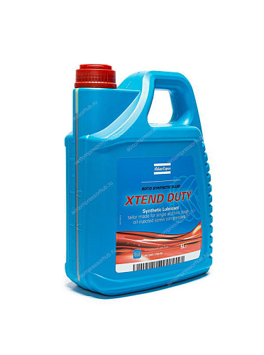 Roto Synthetic Fluid Xtend Duty 5 л. Синтетическое масло Atlas Copco Roto Synthetic Fluid Xtend Duty 2901170000 для компрессоров серии GA, GX, GN, GR. Пластиковая канистра 5 литров. Диапазон температуры окружающей среды от 0 до +46 °C.