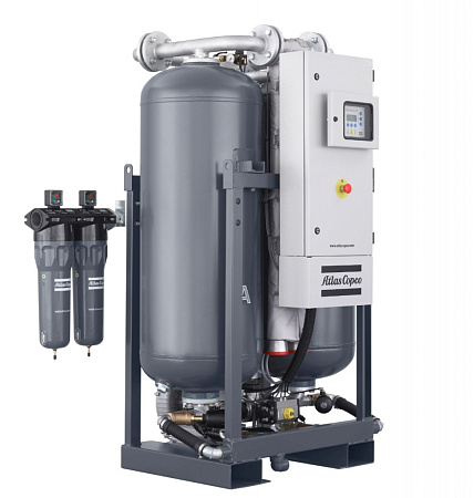 Atlas Copco BD 250+ ZP CE. Адсорбционный осушитель воздуха Atlas Copco с горячей регенерацией серии BD 250+ ZP CE с точкой росы под давлением -40 °C.