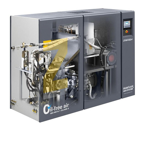 Atlas Copco ZR 55 - 8.6 Standart. Высокотехнологичный, безмасляный, воздушный промышленный компрессор Atlas Copco ZR 55 - 8.6 Standart со встроенным осушителем.