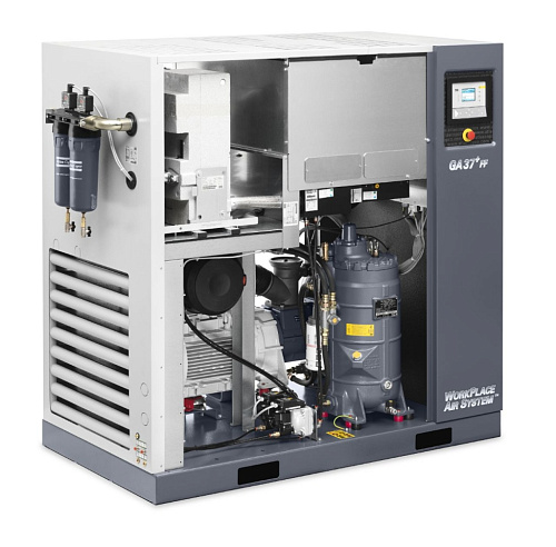 Atlas Copco компрессор GA37 13P Atlas Copco компрессор GA37 13P, винтовой, электрический, воздушный, маслозаполненный.