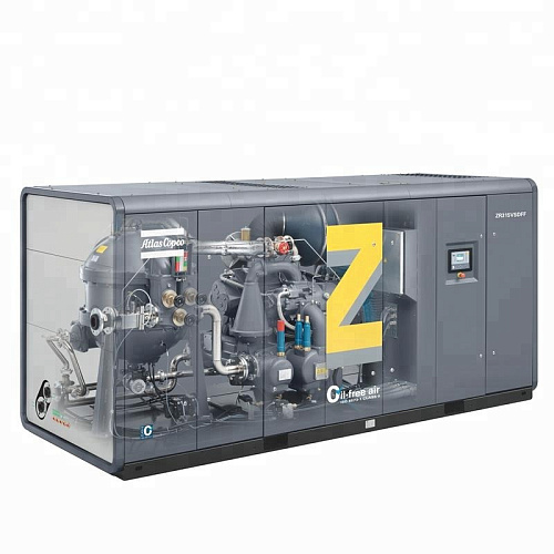 Atlas Copco ZR 110 - 8.6 FF. Высокотехнологичный, безмасляный, воздушный промышленный компрессор Atlas Copco ZR 110 - 8.6 FF со встроенным осушителем.