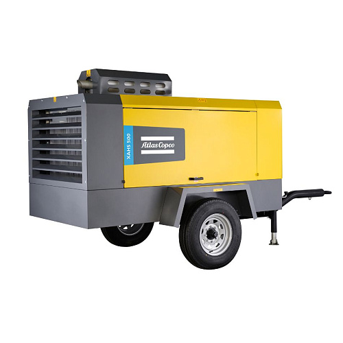 Компрессор Atlas Copco XAHS 500. Дизельный, передвижной, компрессор Atlas Copco XAHS 500 на шасси.