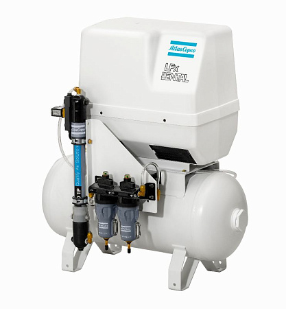 Медицинский компрессор LF 3 Dental. Воздушный, компактный, поршневой стоматологический медицинский компрессор Atlas Copco LF 3 для стоматологических клиник.