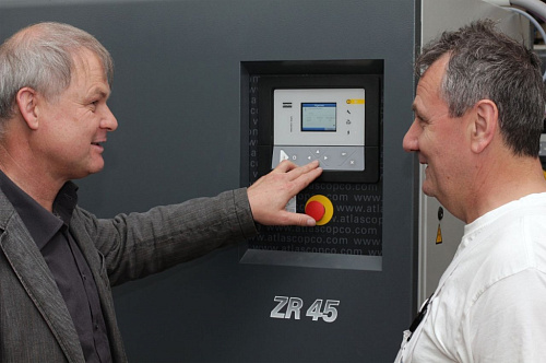 Atlas Copco ZR 45 - 7.5. Высокотехнологичный, безмасляный, воздушный промышленный компрессор Atlas Copco ZR 45 - 7.5.