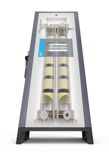 Осушитель Atlas Copco CD 100+. Адсорбционный осушитель сжатого воздуха Atlas Copco CD 100+ с холодной регенерацией. Используется для продувки только сжатый воздух, что уменьшает число электрических подключений.