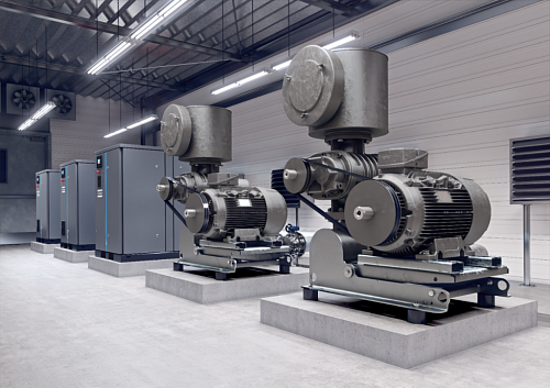 Atlas Copco ZS 4 VSD+ 90 Ротационная винтовая воздуходувка Atlas Copco ZS 4 VSD+ 90 600