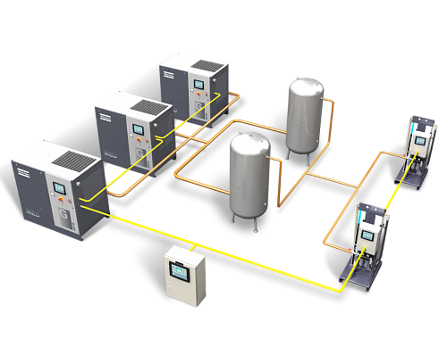 Компрессор Atlas Copco G18 10FF Винтовой, воздушный, промышленный компрессор Atlas Copco G18 10FF