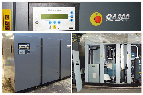 Atlas Copco компрессор GA250 8.5P Twin Atlas Copco компрессор GA250 8.5P Twin, винтовой, электрический, воздушный, маслозаполненный.