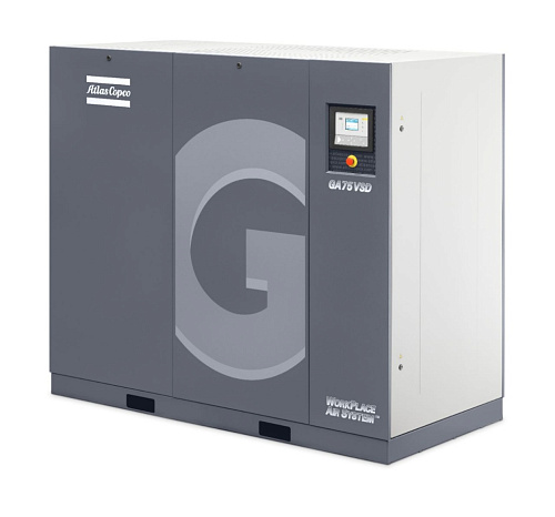 Atlas Copco Atlas Copco GA 75 VSD Workplace. Винтовой, воздушный маслонаполненный компрессор Atlas Copco GA 75 VSD Workplace