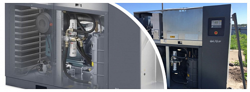 Atlas Copco компрессор GA75+ 7.5FF Atlas Copco компрессор GA75+ 7.5FF, винтовой, электрический, воздушный, маслозаполненный.